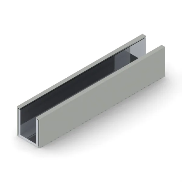 125X15UCBS - 1-1/4" X 1-1/2" U-Channel Clad