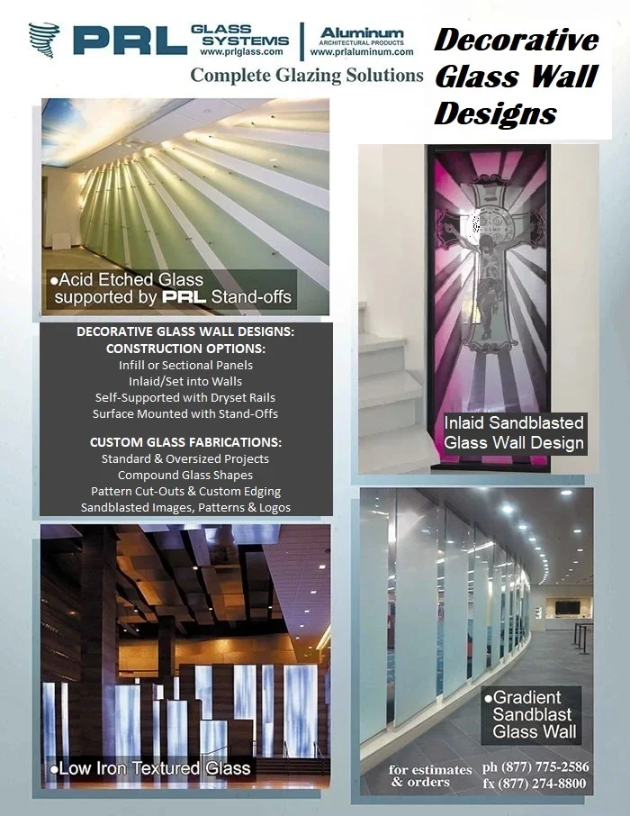Decorative Glass Wall Designs