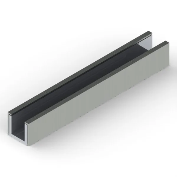 1x1UCBS - 1" X 1" U-Channel Clad