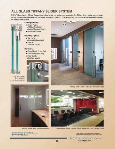 All Glass Tiffany Slider System