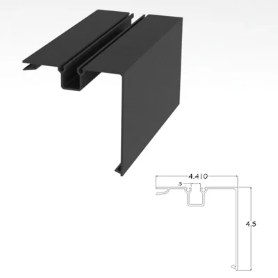 450BRSCP - 4-1/2" X 4-1/2" Single Pocket Corner Post