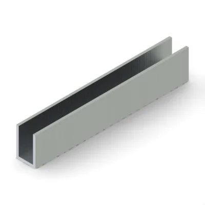1x15UCMILL - 1" X 1-1/2" Aluminum U-Channel