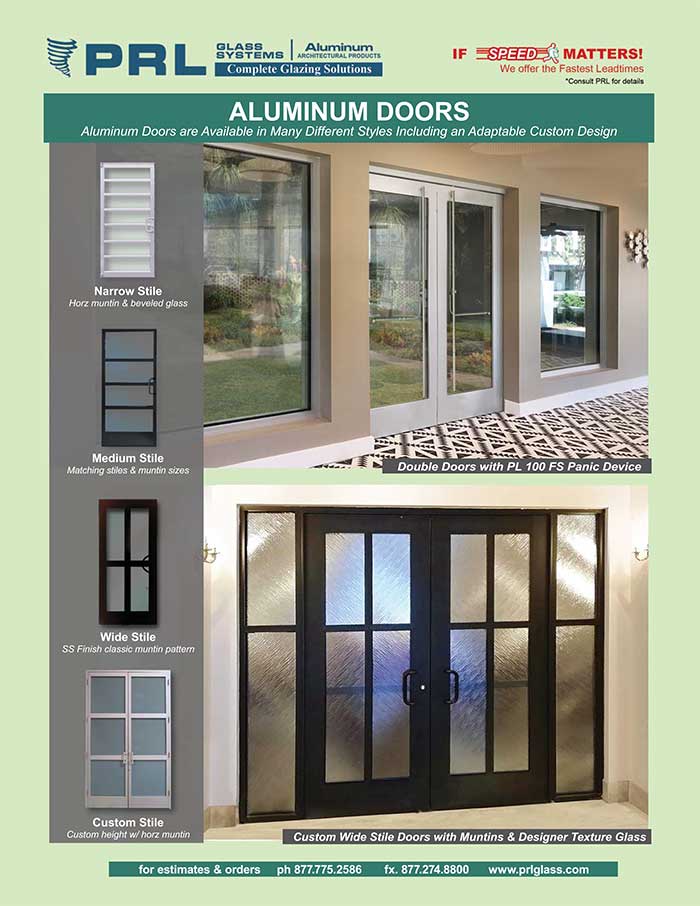 Aluminum Storefront Doors