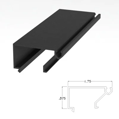 400BRGS - 1-3/4" X 4" Glass Stop