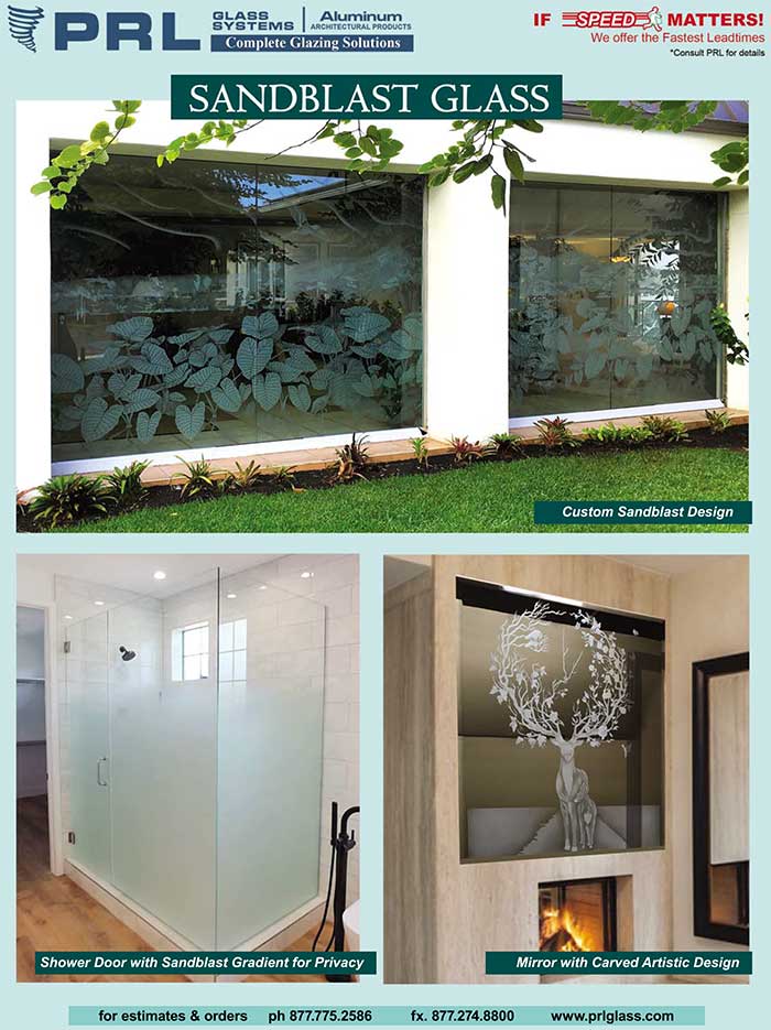 Sandblasted Glass