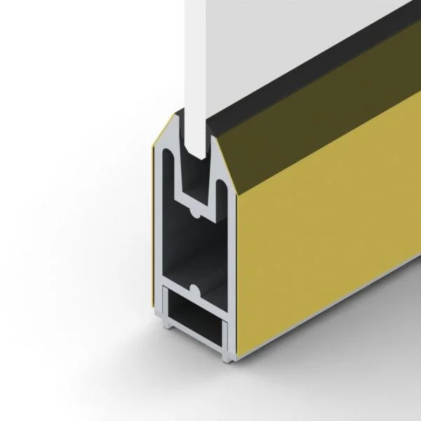 PL150SDSPB - PL-150 Dry Set SIDELITE Rail Polished Brass