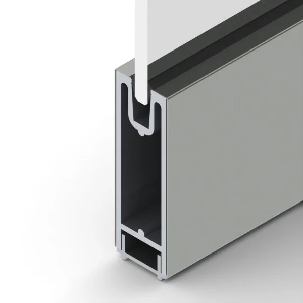 PL600SDSBS - PL-600 Dry Set SIDELITE Rail #4 Brushed Stainless Steel