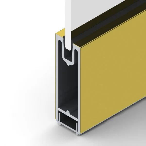 PL600SDSPB - PL-600 Dry-Set SIDELITE Rail Polished Brass