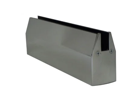 95PL150PS - 9-1/2" PL-150 #8 Polished Stainless Steel Patch Rail