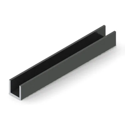 1x1UCDB - 1" X 1" Aluminum U-Channel